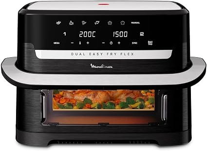 Moulinex DUAL EASY FRY FLEX BLK WE 9 L